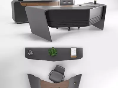 V Business Office Set  3D model