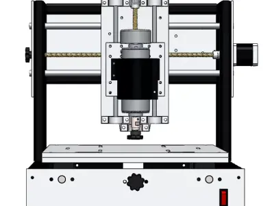 CNC 3020 PRO Router CAD Model STL DXF Plans BOM 3D print model