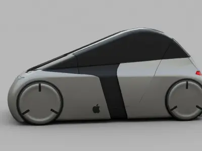 APPLE CONCEPT CAR  G3  rigged  3D model