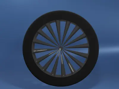 Car tire Free low-poly 3D model by AdiDesigns