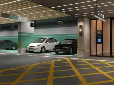 Underground Parking 01 3D model