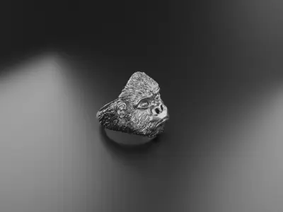 Gorilla Ring 3D print model