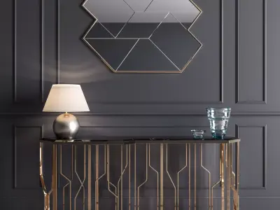 Ginza-Longhi Console 3D model