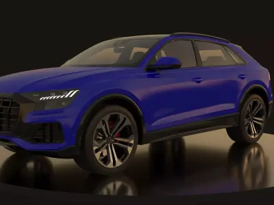 Audi Q8 full texture  3D print model
