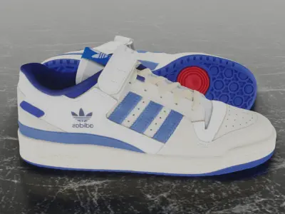 ADIDAS FORUM LOW 3D SHOES Low-poly 3D model