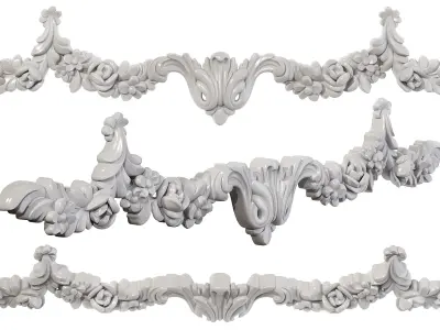 Classic carved 122 3D model