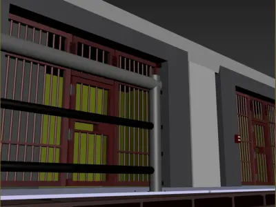 Pavilhao Superior da Unidade Prisional 3D model