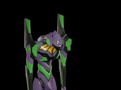 EVA-01 Low-poly 3D model