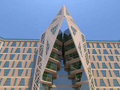 0153 - Courthouse Building 3D model