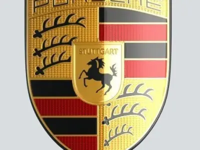 Porsche Logo Emblem 3D model