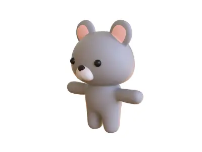 Character011 Chubby Rat Low-poly 3D model