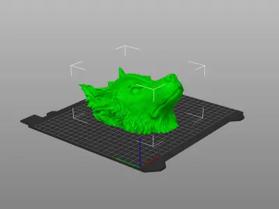 Dog  Australien Border Anubis angry  3D print model