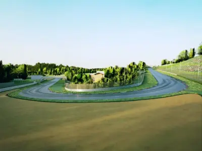 Imola Circuit - Enzo and Dino Ferrari Circuit - Italy Low-poly 3D model