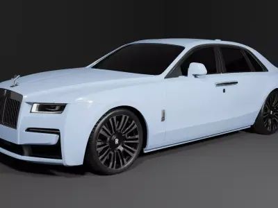 Rolls-Royce ghost Low-poly 3D model
