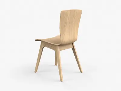Crest Bentwood Dining Chair ash  Low-poly 3D model