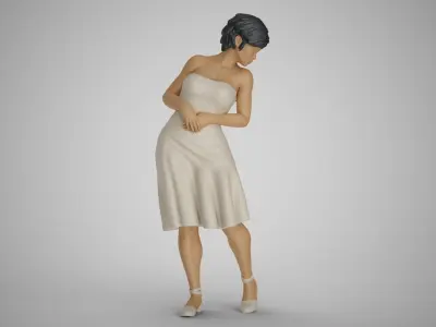 Water Splash Girl 2 3D print model