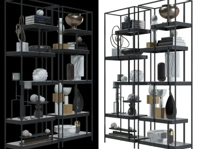 Arteriors and Global Views decor set 3D model