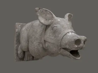 Gargoyle01 Low-poly 3D model