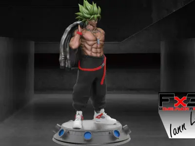 BROLY SPORT URBAN VIBES DRAGON BALL Z 3D print model