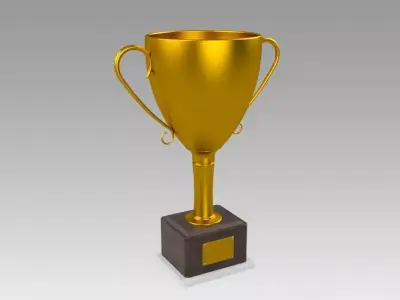Golden Trophy 3D model