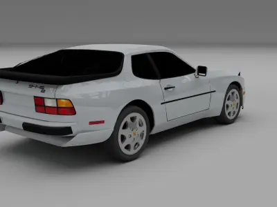 Porsche 944 S2 HDRI 3D model