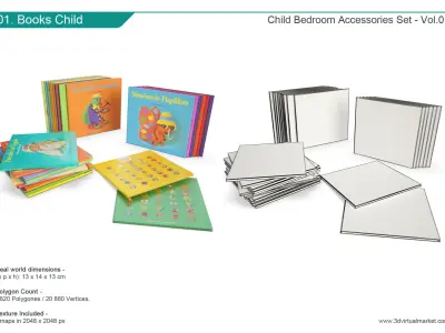 Children Bedroom Collection 3D model