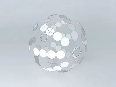 ODDBALL sphere with dots 3D model