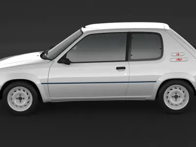 Peugeot 205 RALLYE 3D model