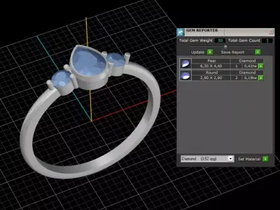 ring woman  3D print model 47