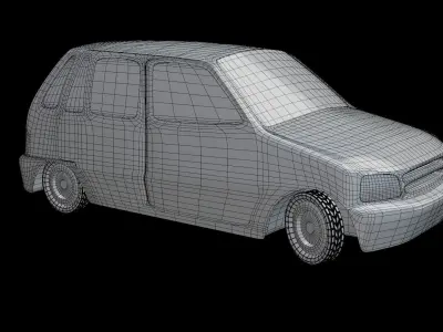 Maruthi 800 low poly rigged Low-poly 3D model