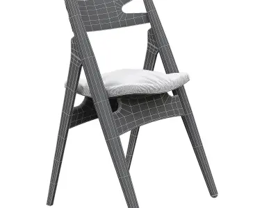 CH29P Sawbuck Chair 3d model Low-poly 3D model