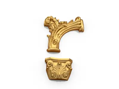 Classic decor ornament 146 3D model