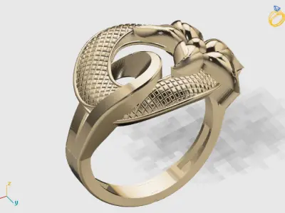 Women Plain Ring STL Models Womens Ring 3dmodels 3D print model 3D print model 4