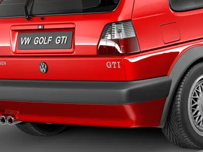 Volkswagen Golf GTI mk2 1983-1992 3D model