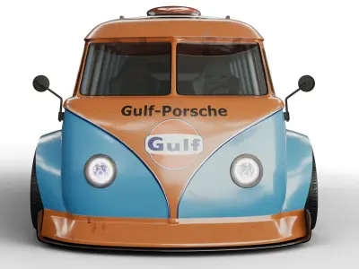 volkswagen 21 windows 3D model