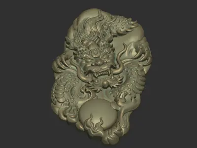 dragon pendant 3D print model