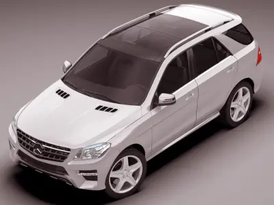 Mercedes M class AMG package 3D model