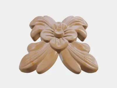 Flower Decor For Wood Carving 3D print model purchase