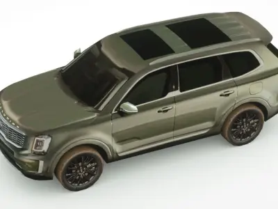 Kia Telluride 2019 Low-poly 3D model
