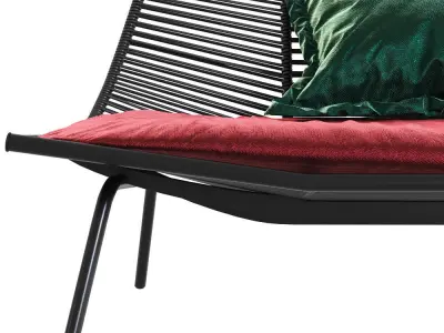 RODA LAZE Garden sofa 3D model