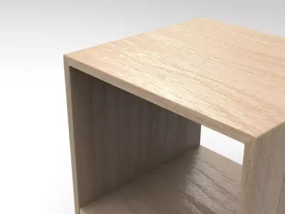 Toto Stool Low-poly 3D model
