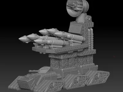 WAR-ENGINS of the Armageddon set 7 ORDINATUS MAJOR CENTURIO V 2  3D print model