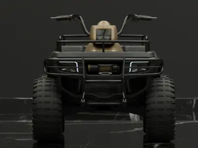 ATV Quad Bike Low-poly 3D model