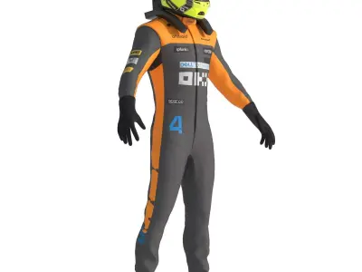F1 McLaren Suit 2023 3D model