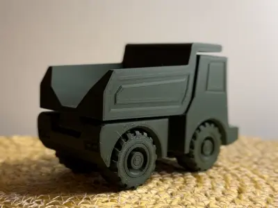 PRINT-IN-PLACE Dumptruck toy 3D print model