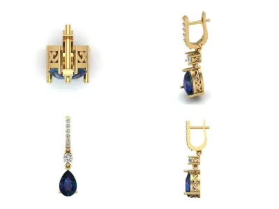 Earrings 57 3D print model