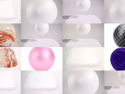 Sphere Aesthetic 3D Models Pack Texture