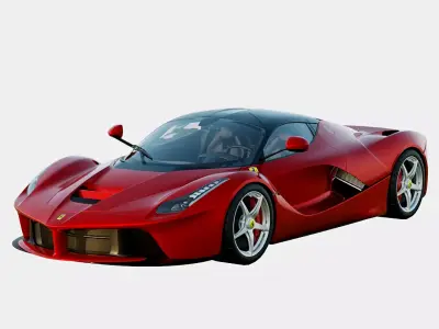 Ferrari LaFerrari 2014 Basic Trim Low-poly 3D model