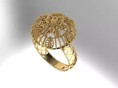 Gold Ring 9 3D print model