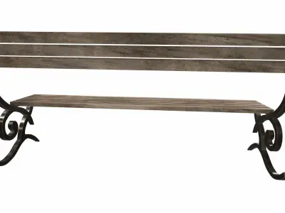 Street bench Free 3D model